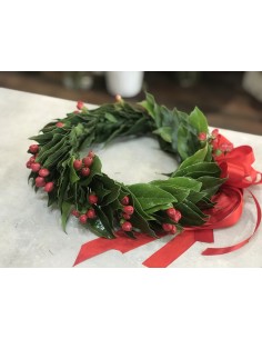coroncina di laurea con bacche rosse 2