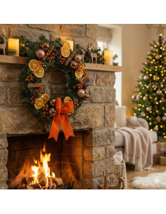 Ghirlanda Natale Elegance Orange con Arance Essiccate,...